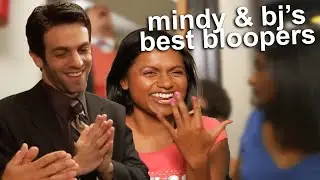 BJ Novak & Mindy Kaling's Best Bloopers from The Office | Comedy Bites