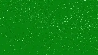 Gently falling snow on green screen