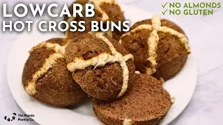 Low Carb Hot Cross Buns using PANDA FLOUR!