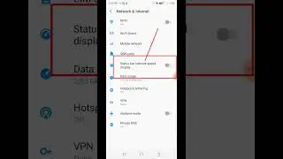 Status bar network speed display | network speed | 