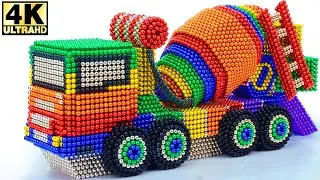 DIY - How To Make A Car, A Truck, Excavator, Bulldozer From Magnetic Balls (Satisfying) 