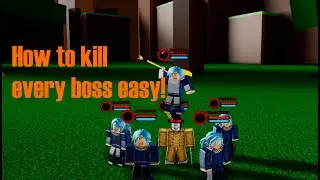 Roblox | BokuNoRoblox | How to kill every boss easy!