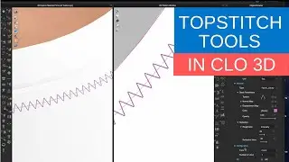 How to Use Topstitch tools - CLO3D Beginner Course