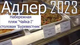 Адлер 2023. Прогулка по набережной и столовая 