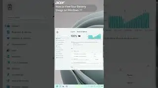 How to View Your Battery Usage on #Windows11 #AcerSupport #Acer