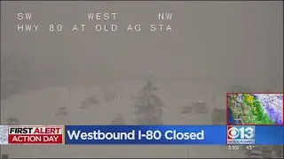 Westbound I-80 closed again due to weather