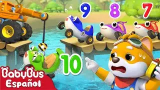 Ten on the Road | Canciones Infantiles en Inglés | Video Para Niños | BabyBus Español