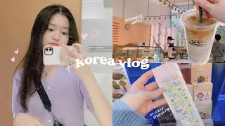 a few days in korea vlog 🇰🇷💓 cafes, stationery shopping, lots of food