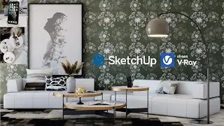 How to render in Vray for SketchUp | Realistic render in just 12mins | Interiors #3