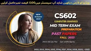 Cs602 midterm exam Preparation fall 2024 | Cs602 Past Papers | Cs602 important Notes & MCQs 2024