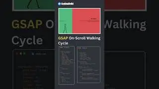 GSAP On Scroll Walking Cycle