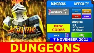 NEW UPDATE CODES *NEW WORLD AND DUNGEONS* [DUNGEONS] Anime Tappers ROBLOX | November 7, 2021