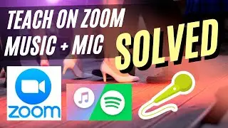 How to zoom with music and microphone for dance class 