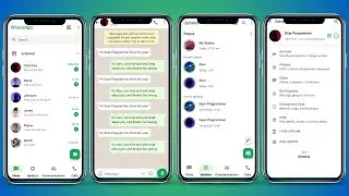 WhatsApp New UI Design In Flutter - WhatsApp UI Design Tutorial 2024