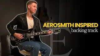 AEROSMITH INSPIRED | Funky Classic Rock Guitar Backing Track in E Major