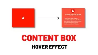 Content box with Hover effect using html5 and css3