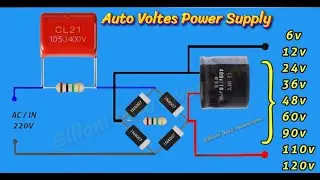 Transformerless Power Supply Design with Calculation " With English Subtitles