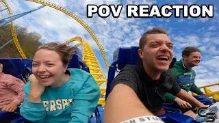 Riding Skyrush at Hersheypark! On-Ride POV Reaction INSANE Intamin Hyper Coaster