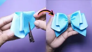 HOW TO MAKE HAIR BOWS EASY #54