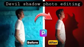 Devil shadow photo editing 🤯😈 || PicsArt creative photo editing tutorial 