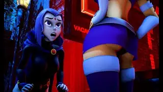 Teen Titans | Raven and Starfire Switch Bodies (SFM) (Sub Esp)