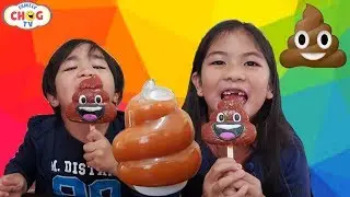 Kids Try Emoji Lollipop and Poop Slime