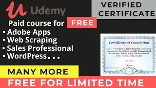 Free Udemy Online Courses | free coupon codes 2021 | free course | #udemy