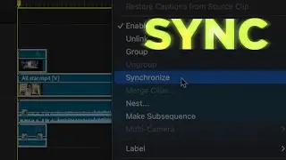 🎛 Sync Cameras in Premiere Pro