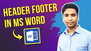 Different Headers on different pages: How to add header footer in ms word