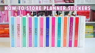 How To Store Planner Stickers!