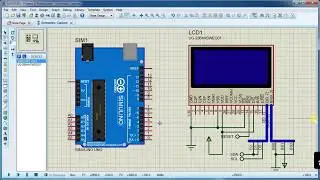 SSD1306 OLED Arduino proteus simualtion