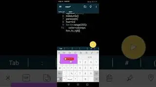 python turtle code |python tutorial using pydroid app| Beautiful design 