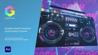 Boombox Audio Visualizer After Effects Template - Customization Tutorial