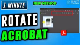 How to rotate in adobe acrobat 2024 | How to Rotate a PDF