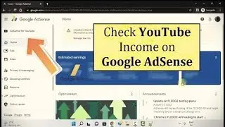 How to find you tube earnings in google absence.