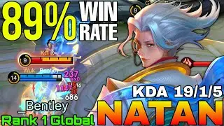 89% Win Rate Natan Deadly Goldlaner - Top 1 Global Natan by _Bentley - Mobile Legends