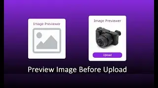 How to preview image before upload using HTML, CSS and JavaScript