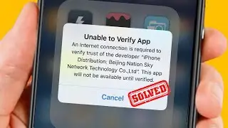 How to Fix Unable to Verify App | Unable to Verify App An Internet Connection is Required iOS 17
