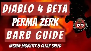 Diablo 4 Barbarian Build with Permanent Berserker Buff - Very Strong!