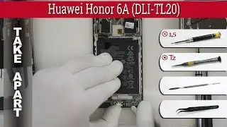 How to disassemble 📱 Huawei Honor 6A (DLI-TL20) Take apart Tutorial