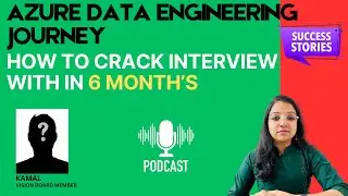 HOW TO CRACK INTERVIEW 1 to 3 YEARS EXPERIENCED AZURE DATA ENGINEER, VISION BOARD JOURNEY