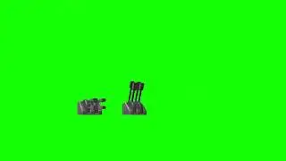 Green Screen Sci Fi Laser Gun Turret Video Effects