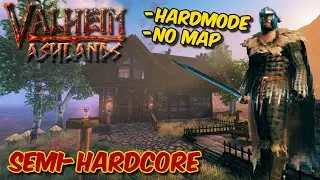 Ashlands Semi-hardcore EP10: Building an AWESOME Bridge (Hardmode No-Map Valheim)