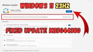 Windows 11 Cumulative Update 23H2 for x64-based Systems (KB5046633) | Install error