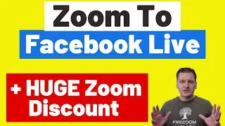 How To Use Zoom To Broadcast Live on Facebook + HUGE Zoom Discount | Mike Hobbs