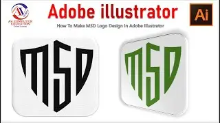 How to make MSD logo design in adobe Illustrator || Logo Design in Adobe Illustrator