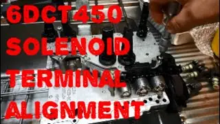 6DCT450 MPS6 Mechatronic Plate Align with Solenoid Terminals & Refit Valve Body In Car How To Do DIY