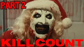 Terrifier 3 (2024) Kill Count Part 2 🎅🏻🎅🏻🗡️🚿🎄goriest chainsaw shower scene