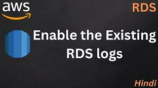 Enable RDS db instance logs by modifying and changing the parameter group configration 