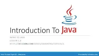 Intro to Java (Programming For Beginners)